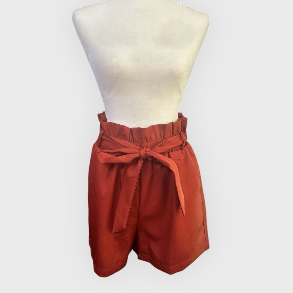 FSL Burnt Orange Paperbag Shorts